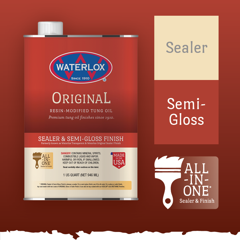 Original Sealer and Semigloss Finish